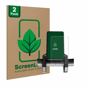 Vorderseite einer Produktverpackung mit dem Markenlogo ScreenLeaf. Daneben ist das Gerät Joyor S5 V1 mit dem zugehörigen Displ