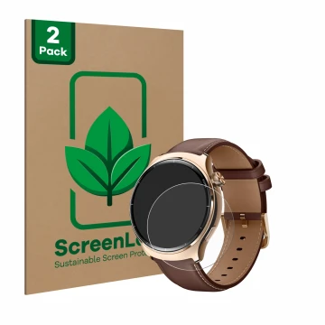 Vorderseite einer Produktverpackung mit dem Markenlogo ScreenLeaf. Daneben ist das Gerät Xiaomi Mibro Lite 3 Pro mit dem zugeh