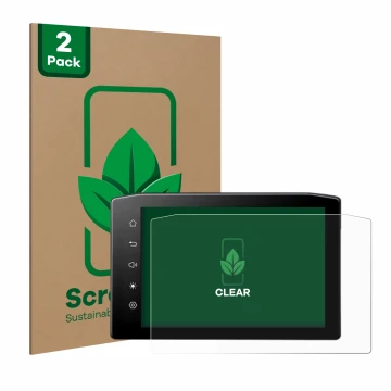 Vorderseite einer Produktverpackung mit dem Markenlogo ScreenLeaf. Daneben ist das Gerät Ekiy MTC07 6.25