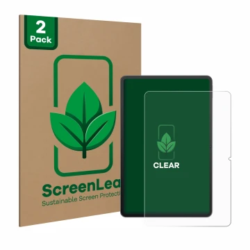 Vorderseite einer Produktverpackung mit dem Markenlogo ScreenLeaf. Daneben ist das Gerät Redmagic Nova Gaming-Tablet 10,9