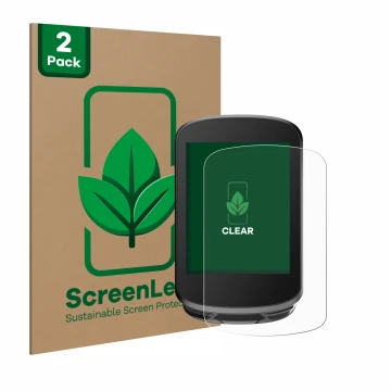 Vorderseite einer Produktverpackung mit dem Markenlogo ScreenLeaf. Daneben ist das Gerät Magene C506 mit dem zugehörigen Displ