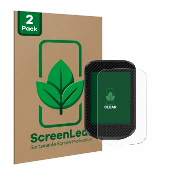 Vorderseite einer Produktverpackung mit dem Markenlogo ScreenLeaf. Daneben ist das Gerät igpsport BSC300T mit dem zugehörigen 