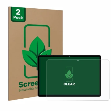 Vorderseite einer Produktverpackung mit dem Markenlogo ScreenLeaf. Daneben ist das Gerät ZIOVO Z128 11