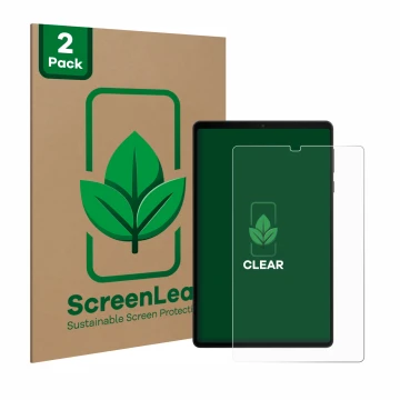 Vorderseite einer Produktverpackung mit dem Markenlogo ScreenLeaf. Daneben ist das Gerät Lenovo Legion Tab Gen 3 mit dem zugeh