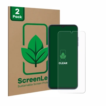 Vorderseite einer Produktverpackung mit dem Markenlogo ScreenLeaf. Daneben ist das Gerät Hotwav Note 13 Pro mit dem zugehörige