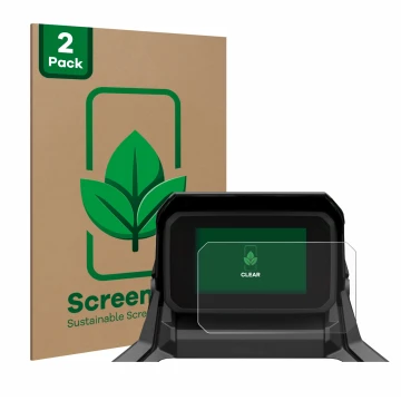 Vorderseite einer Produktverpackung mit dem Markenlogo ScreenLeaf. Daneben ist das Gerät Honda X-ADV 750 RH10 2025 mit dem zug