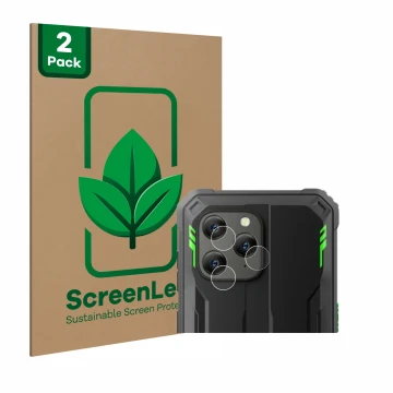 Vorderseite einer Produktverpackung mit dem Markenlogo ScreenLeaf. Daneben ist das Gerät Blackview BV5300 Plus (NUR Kameraschu