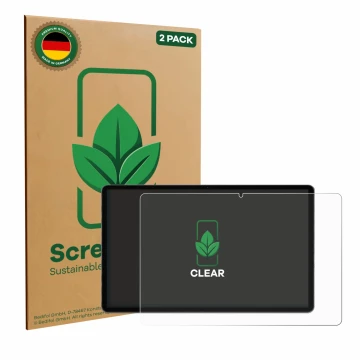 Vorderseite einer Produktverpackung mit dem Markenlogo ScreenLeaf. Daneben ist das Gerät Xgody Q17 11