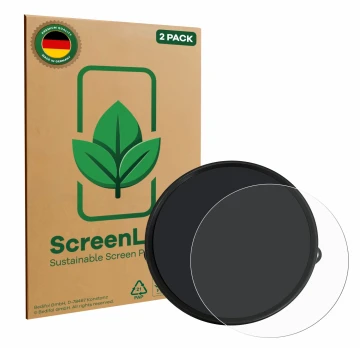 Vorderseite einer Produktverpackung mit dem Markenlogo ScreenLeaf. Daneben ist das Gerät Harley Davidson Sportster S 2021-2022