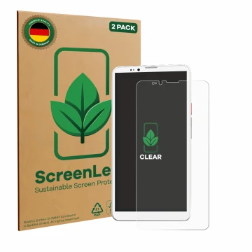 Vorderseite einer Produktverpackung mit dem Markenlogo ScreenLeaf. Daneben ist das Gerät Bigme Hibreak Pro mit dem zugehörigen