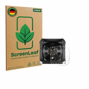 Vorderseite einer Produktverpackung mit dem Markenlogo ScreenLeaf. Daneben ist das Gerät Ulefone Armor 28 Ultra Thermal (NUR K