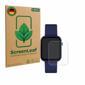 Vorderseite einer Produktverpackung mit dem Markenlogo ScreenLeaf. Daneben ist das Gerät Reflex Active Series 13 mit dem zugeh