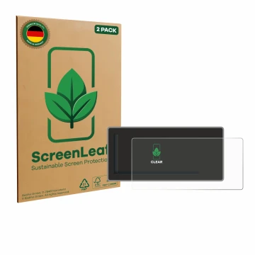 Vorderseite einer Produktverpackung mit dem Markenlogo ScreenLeaf. Daneben ist das Gerät Acta Berg Radio mit dem zugehörigen D