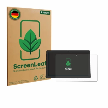 Vorderseite einer Produktverpackung mit dem Markenlogo ScreenLeaf. Daneben ist das Gerät Whitedeer A10PRO mit dem zugehörigen 