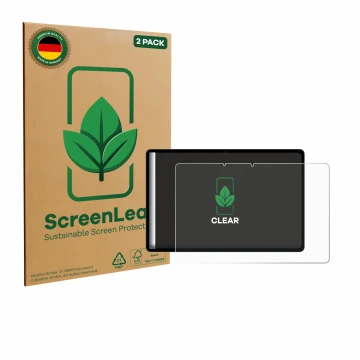 Vorderseite einer Produktverpackung mit dem Markenlogo ScreenLeaf. Daneben ist das Gerät Oppo Pad SE mit dem zugehörigen Displ