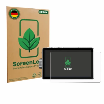 Vorderseite einer Produktverpackung mit dem Markenlogo ScreenLeaf. Daneben ist das Gerät Viltrox DC-A1 2800 mit dem zugehörige