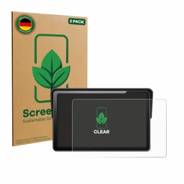 Vorderseite einer Produktverpackung mit dem Markenlogo ScreenLeaf. Daneben ist das Gerät Wonsidary W722 7