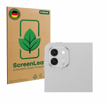Vorderseite einer Produktverpackung mit dem Markenlogo ScreenLeaf. Daneben ist das Gerät Honor Magicpad 3 (NUR Kameraschutz) m
