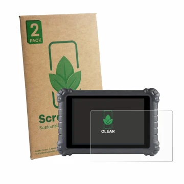 Vorderseite einer Produktverpackung mit dem Markenlogo ScreenLeaf. Daneben ist das Gerät Autel MaxiSys MS906 Pro mit dem zugeh