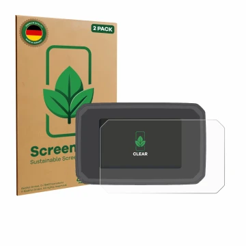 Vorderseite einer Produktverpackung mit dem Markenlogo ScreenLeaf. Daneben ist das Gerät Honda CMX1100 Rebel 2025 mit dem zuge