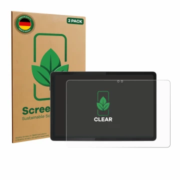Vorderseite einer Produktverpackung mit dem Markenlogo ScreenLeaf. Daneben ist das Gerät Lenovo Idea Tab 11
