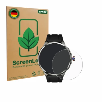Vorderseite einer Produktverpackung mit dem Markenlogo ScreenLeaf. Daneben ist das Gerät Rogbid Model R2 Ultra mit dem zugehör