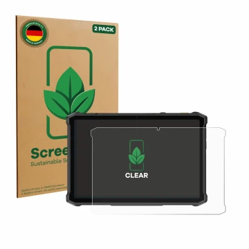 Vorderseite einer Produktverpackung mit dem Markenlogo ScreenLeaf. Daneben ist das Gerät Ulefone Armor Pad 5 Pro mit dem zugeh