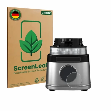 Vorderseite einer Produktverpackung mit dem Markenlogo ScreenLeaf. Daneben ist das Gerät Ninja Detect Power Pro mit dem zugehö