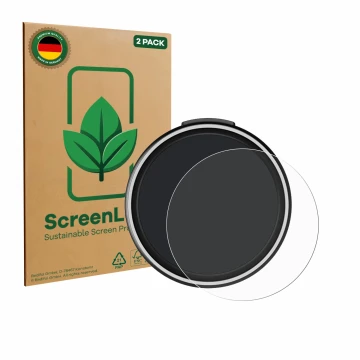 Vorderseite einer Produktverpackung mit dem Markenlogo ScreenLeaf. Daneben ist das Gerät OOONO CO-Driver NO2 Plus mit dem zuge