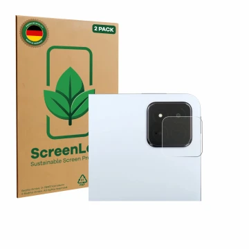 Vorderseite einer Produktverpackung mit dem Markenlogo ScreenLeaf. Daneben ist das Gerät Xiaomi Pad 7 Pro (NUR Kameraschutz) m