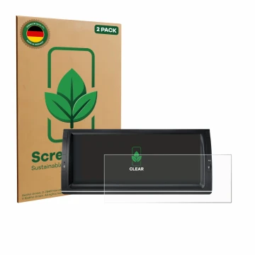 Vorderseite einer Produktverpackung mit dem Markenlogo ScreenLeaf. Daneben ist das Gerät Xtrons PX1453BLHGS 10.25