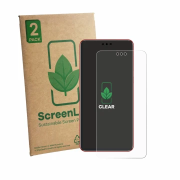 Vorderseite einer Produktverpackung mit dem Markenlogo ScreenLeaf. Daneben ist das Gerät Huawei Mate 60 RS Ultimate mit dem zu