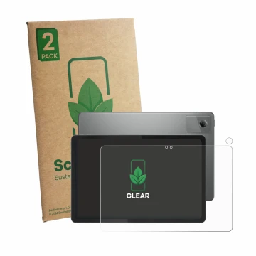 Vorderseite einer Produktverpackung mit dem Markenlogo ScreenLeaf. Daneben ist das Gerät Lenovo Idea Tab 11