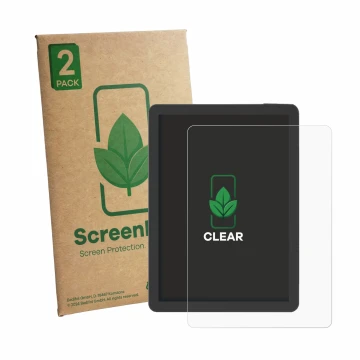 Vorderseite einer Produktverpackung mit dem Markenlogo ScreenLeaf. Daneben ist das Gerät Bigme B6 Pro mit dem zugehörigen Disp