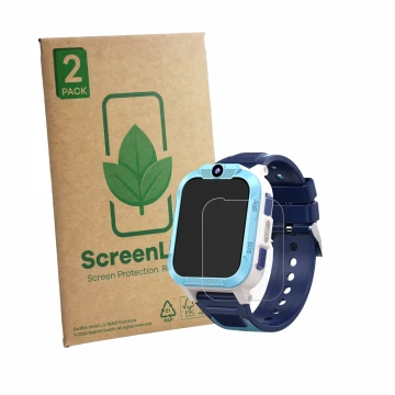 Vorderseite einer Produktverpackung mit dem Markenlogo ScreenLeaf. Daneben ist das Gerät Iowodo Z40Pro mit dem zugehörigen Dis