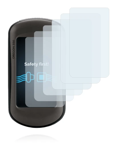 Abbildung des Geräts Garmin Oregon 550 mit einer Vielzahl des Displayschutzes.