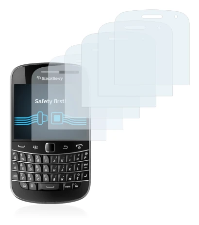 Abbildung des Geräts RIM BlackBerry Bold Touch 9900 mit einer Vielzahl des Displayschutzes.