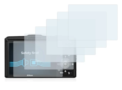 Abbildung des Geräts Nikon Coolpix S9700 mit einer Vielzahl des Displayschutzes.