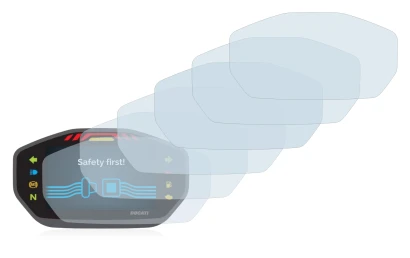 Abbildung des Geräts Ducati Monster 1200S Colour-TFT-Display mit einer Vielzahl des Displayschutzes.