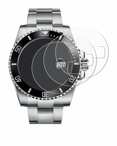 Abbildung des Geräts Rolex Submariner (Date) mit einer Vielzahl des Displayschutzes.