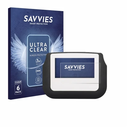 Vorderseite einer Produktverpackung mit dem Markenlogo Savvies. Daneben ist das Gerät Signotec Signature Pad Sigma mit dem zug