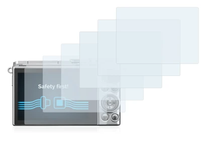 Abbildung des Geräts Nikon 1 J5 mit einer Vielzahl des Displayschutzes.