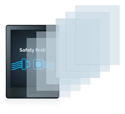 Abbildung des Geräts Amazon Kindle 2016 (8. Gen.) mit einer Vielzahl des Displayschutzes.