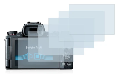Abbildung des Geräts Canon PowerShot G1 X Mark III mit einer Vielzahl des Displayschutzes.