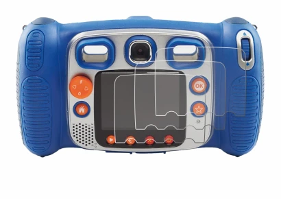 Abbildung des Geräts Vtech Kidizoom Duo 5.0 mit einer Vielzahl des Displayschutzes.