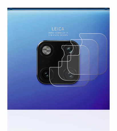 Abbildung des Geräts Huawei Mate 20 Pro (NUR Kameraschutz) mit einer Vielzahl des Displayschutzes.