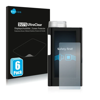 Vorderseite einer Produktverpackung mit dem Markenlogo Savvies. Daneben ist das Gerät Mylife YpsoPump mit dem zugehörigen Disp