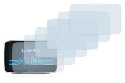Abbildung des Geräts TomTom GO Premium (5") mit einer Vielzahl des Displayschutzes.