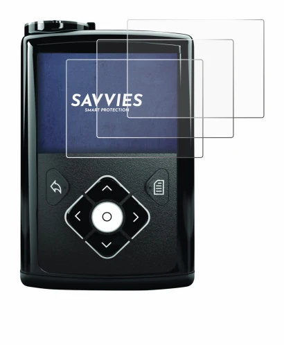 Abbildung des Geräts Medtronic Minimed 640G mit einer Vielzahl des Displayschutzes.