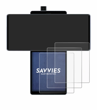 Abbildung des Geräts LG Wing (Hinteres Display) mit einer Vielzahl des Displayschutzes.